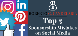 sponsorship and social media mistakes